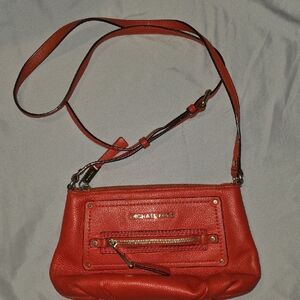 Michael Kors Red Crossbody Bag with Adjustable Strap